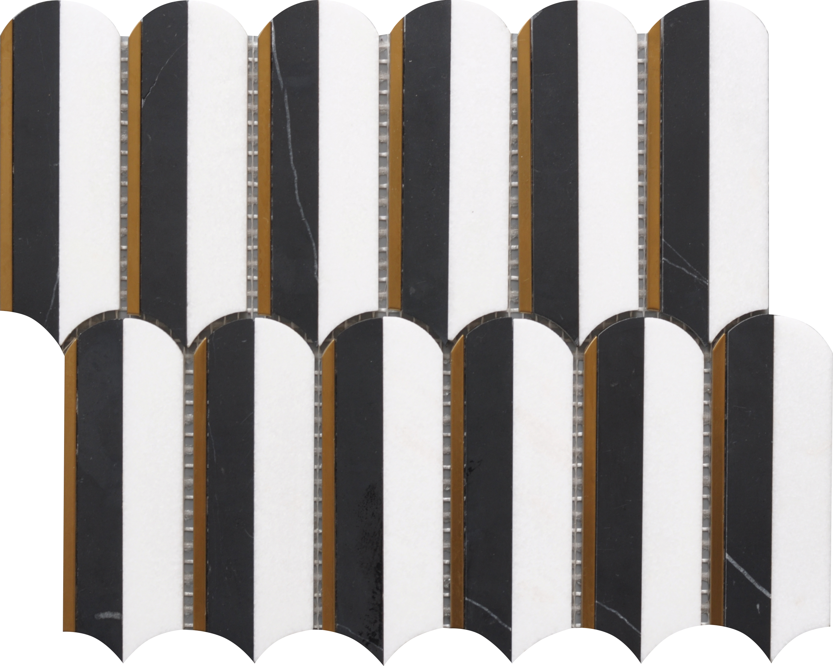 Oval Nero Marquina & Thassos